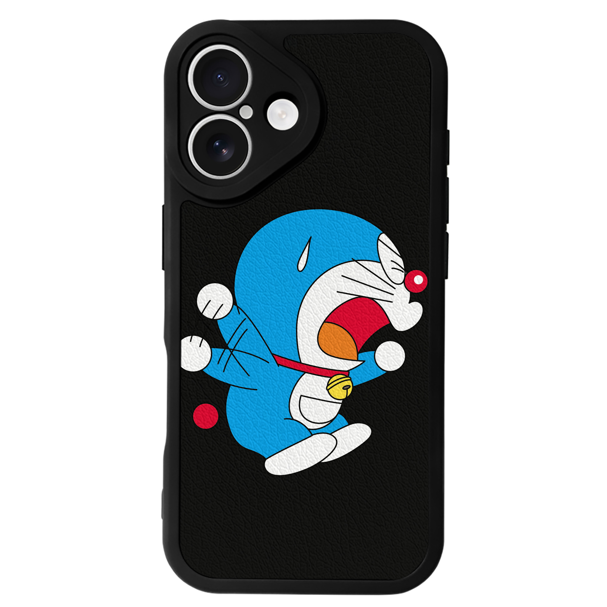 （画像用） ドラえもん Doraemon 【iPhone 16シリーズ対応】シリコンスマホケース（レザー調） 材質：シリコン